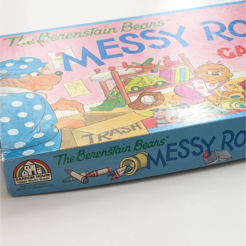 Berenstain Bears Messy Room Board Game 1989 Complete Vintage Puzzle Game EUC!